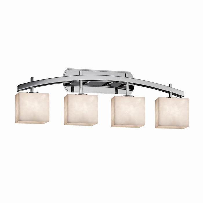 Justice Designs CLD-8594-55-CROM Four Light Bath Bar, Polished Chrome
