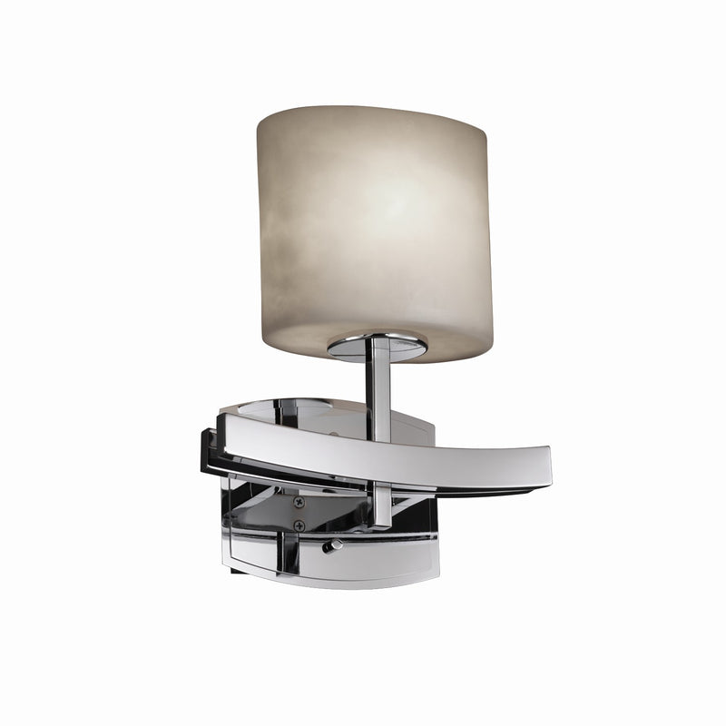 Justice Designs CLD-8597-30-CROM-LED1-700 LED Wall Sconce, Polished Chrome