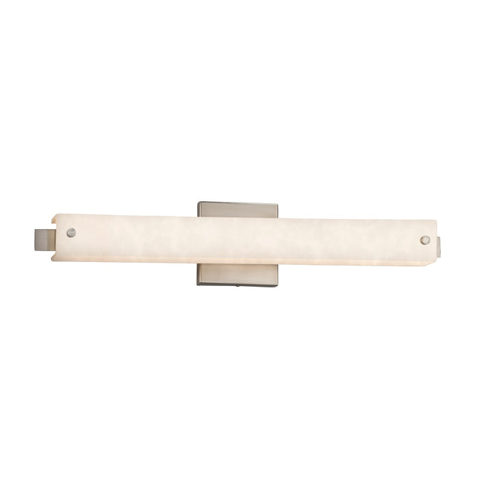 Justice Designs CLD-8681-NCKL LED Linear Bath Bar, Brushed Nickel
