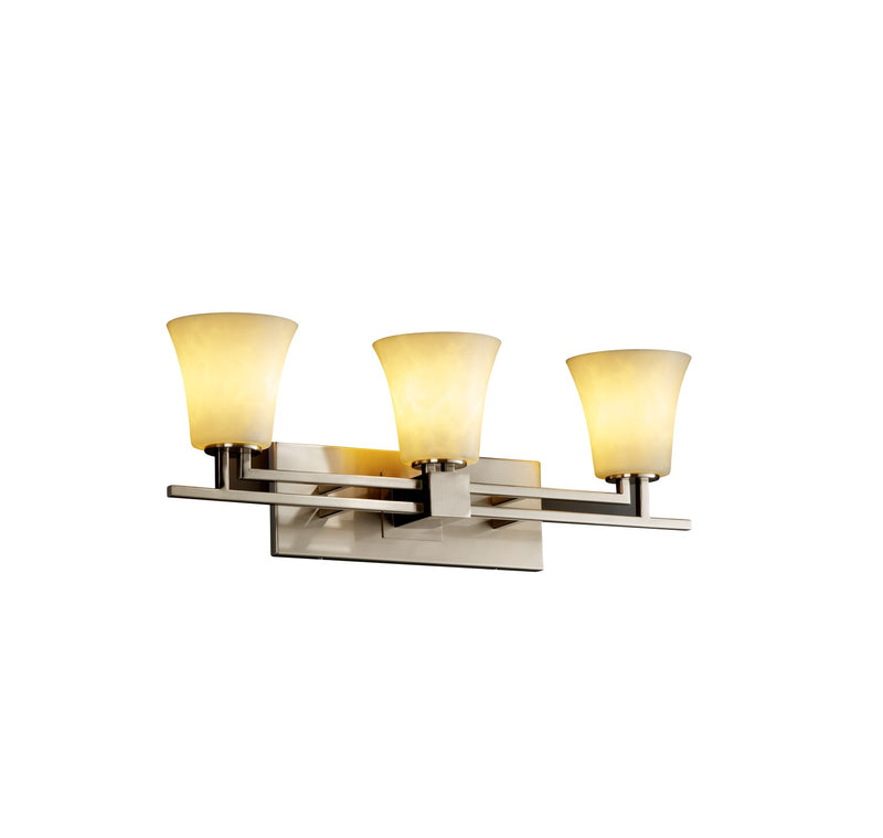 Justice Designs CLD-8703-20-NCKL-LED3-2100 LED Bath Bar, Brushed Nickel