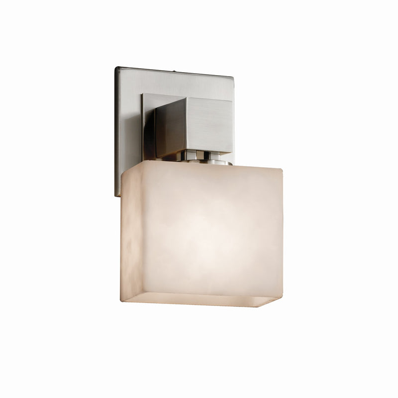 Justice Designs CLD-8707-55-NCKL One Light Wall Sconce, Brushed Nickel
