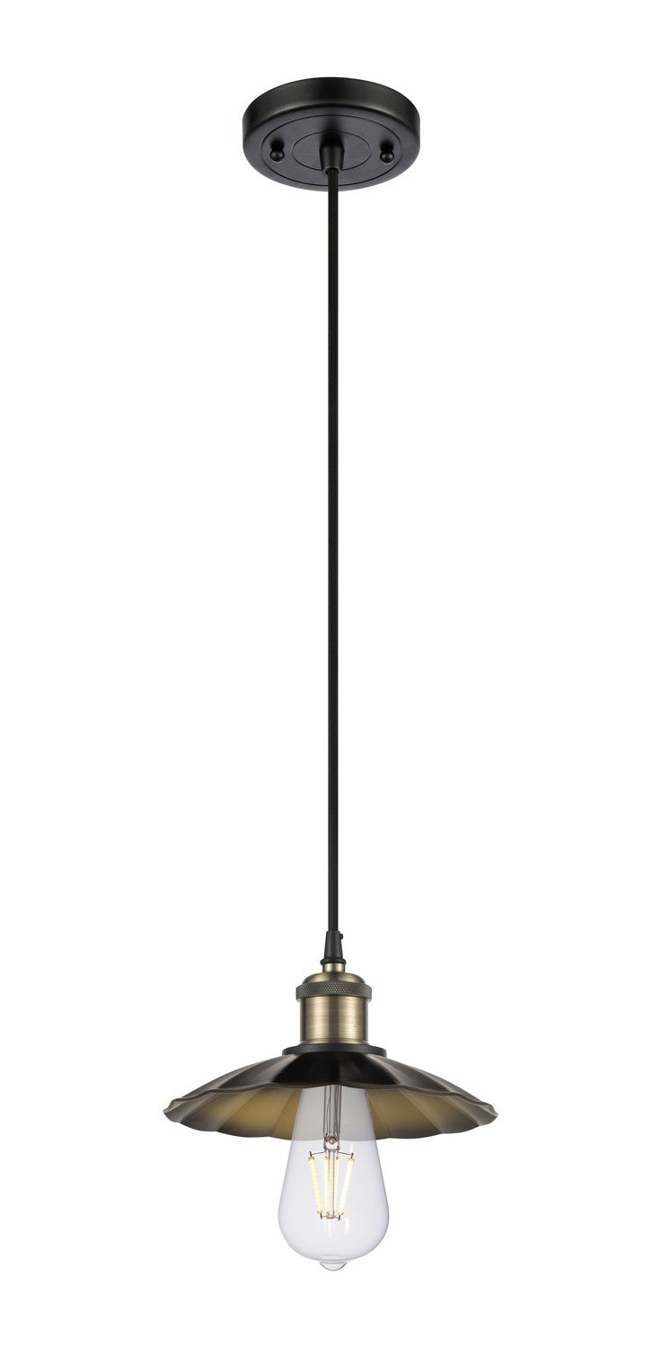 Innovations 516-1P-BAB-M17-BK LED Mini Pendant, Black Antique Brass