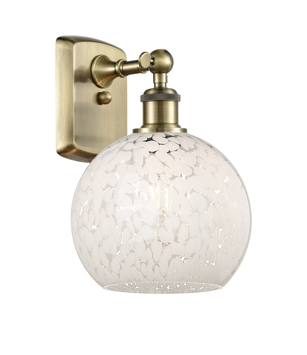 Innovations 516-1W-AB-G1216-8WM LED Wall Sconce, Antique Brass