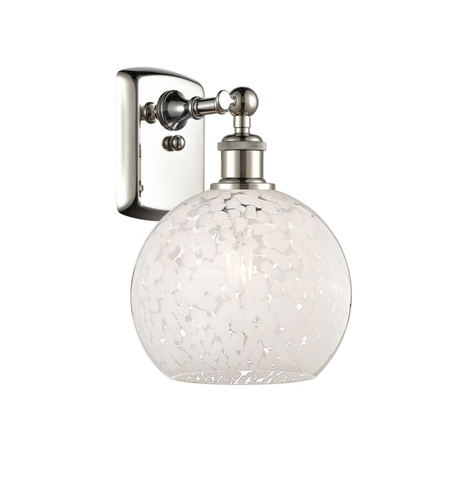 Innovations 516-1W-PN-G1216-8WM LED Wall Sconce, Polished Nickel
