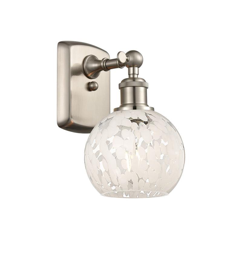 Innovations 516-1W-SN-G1216-6WM LED Wall Sconce, Brushed Satin Nickel