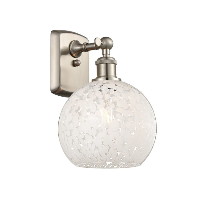 Innovations 516-1W-SN-G1216-8WM LED Wall Sconce, Brushed Satin Nickel
