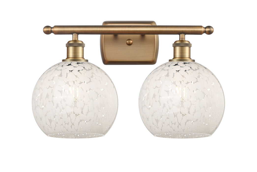 Innovations 516-2W-BB-G1216-8WM LED Bath Vanity, Brushed Brass