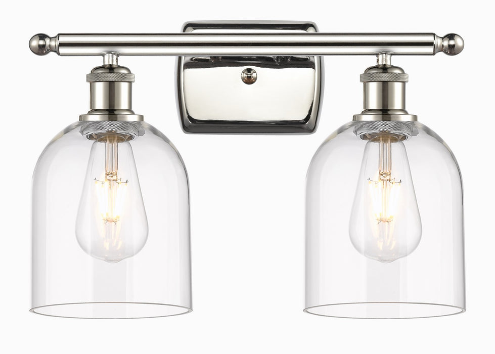 Innovations 516-2W-PN-G558-6CL Two Light Bath Vanity, Polished Nickel