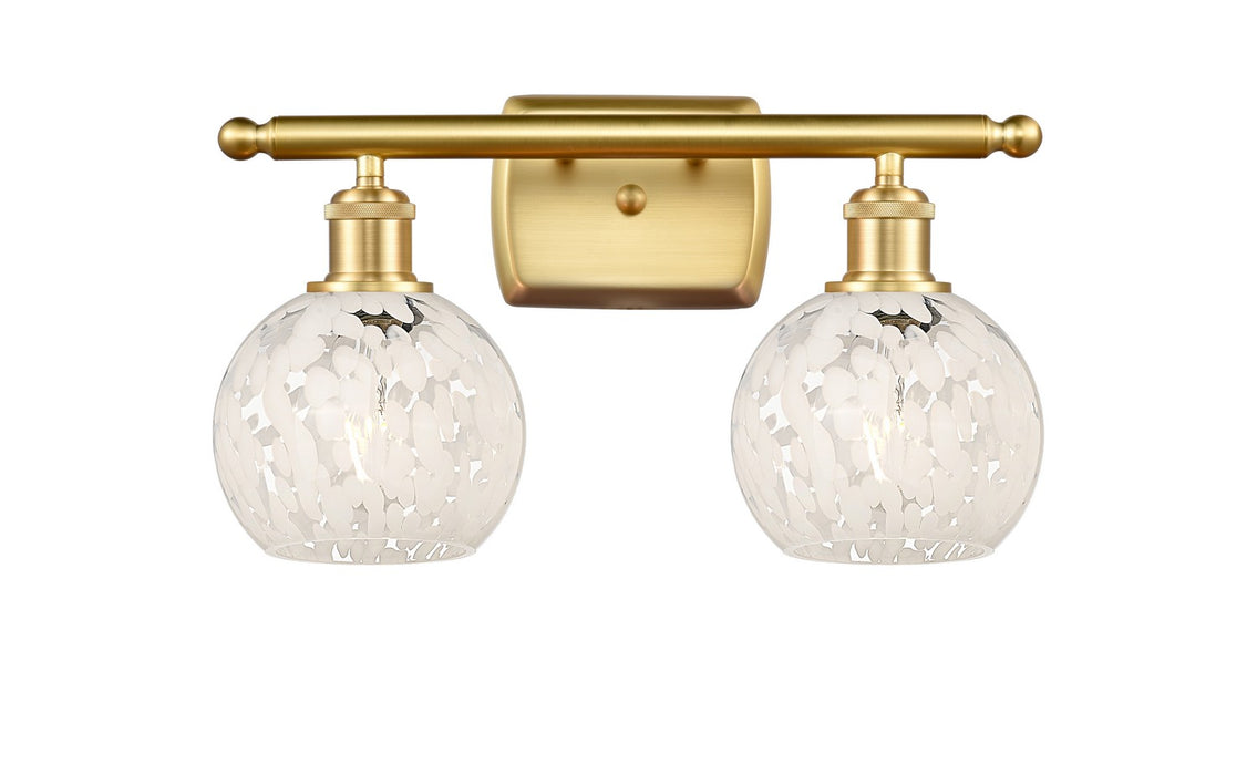 Innovations 516-2W-SG-G1216-6WM LED Bath Vanity, Satin Gold