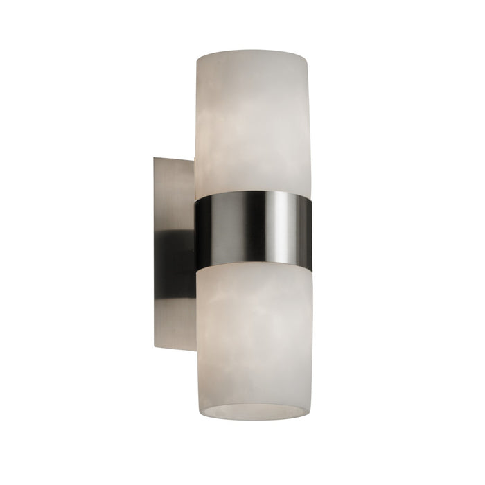 Justice Designs CLD-8762-10-NCKL-LED2-1400 LED Wall Sconce, Brushed Nickel