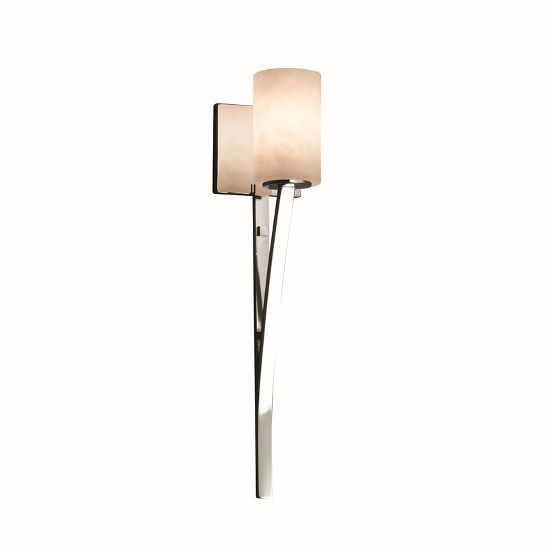 Justice Designs CLD-8791-10-CROM One Light Wall Sconce, Polished Chrome