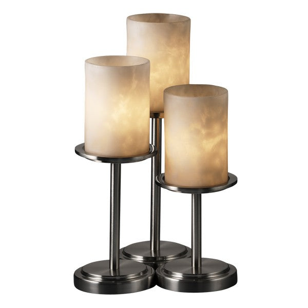 Justice Designs CLD-8797-10-NCKL-LED3-2100 LED Table Lamp, Brushed Nickel