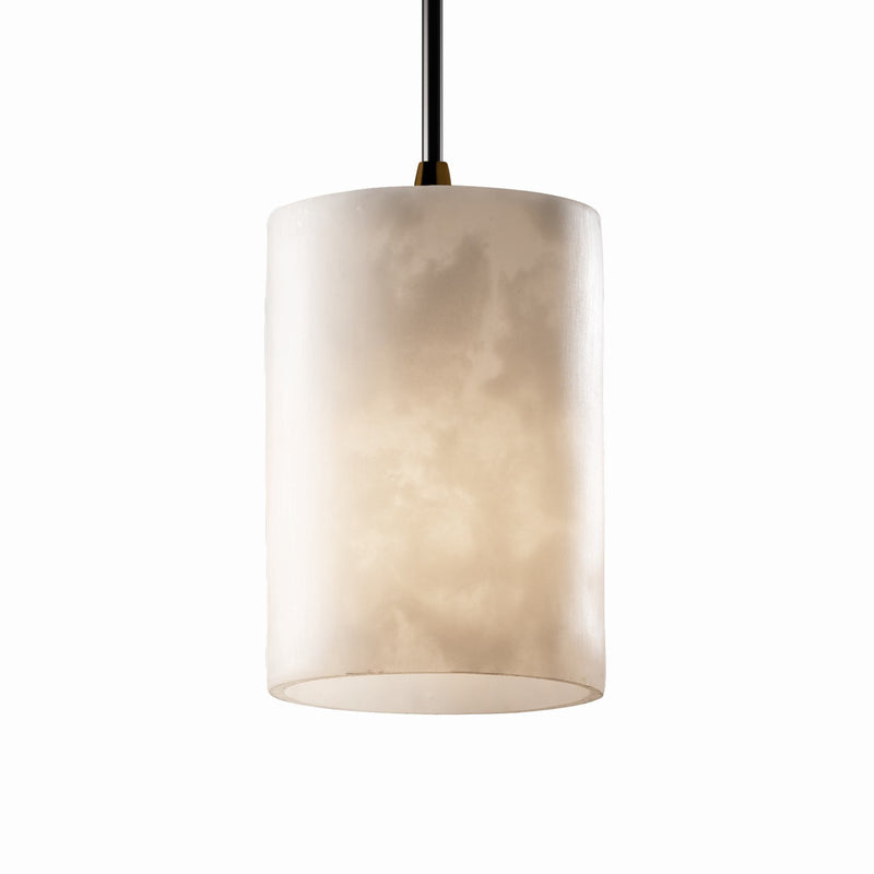 Justice Designs CLD-8815-10-DBRZ One Light Pendant, Dark Bronze