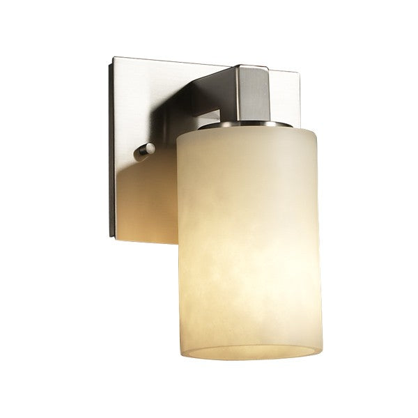 Justice Designs CLD-8921-10-NCKL-LED1-700 LED Wall Sconce, Brushed Nickel