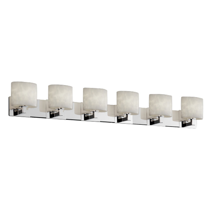 Justice Designs CLD-8926-30-CROM Six Light Bath Bar, Polished Chrome