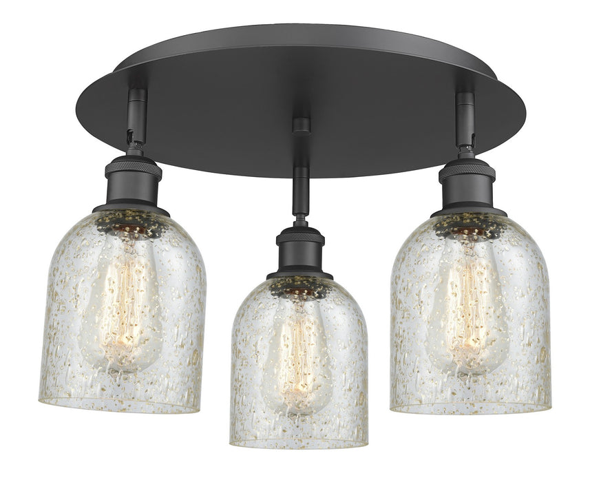 Innovations 516-3C-BK-G259 Three Light Flush Mount, Matte Black
