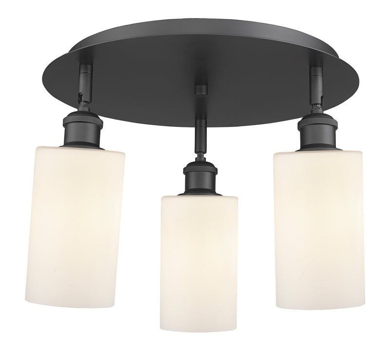 Innovations 516-3C-BK-G801 Three Light Flush Mount, Matte Black