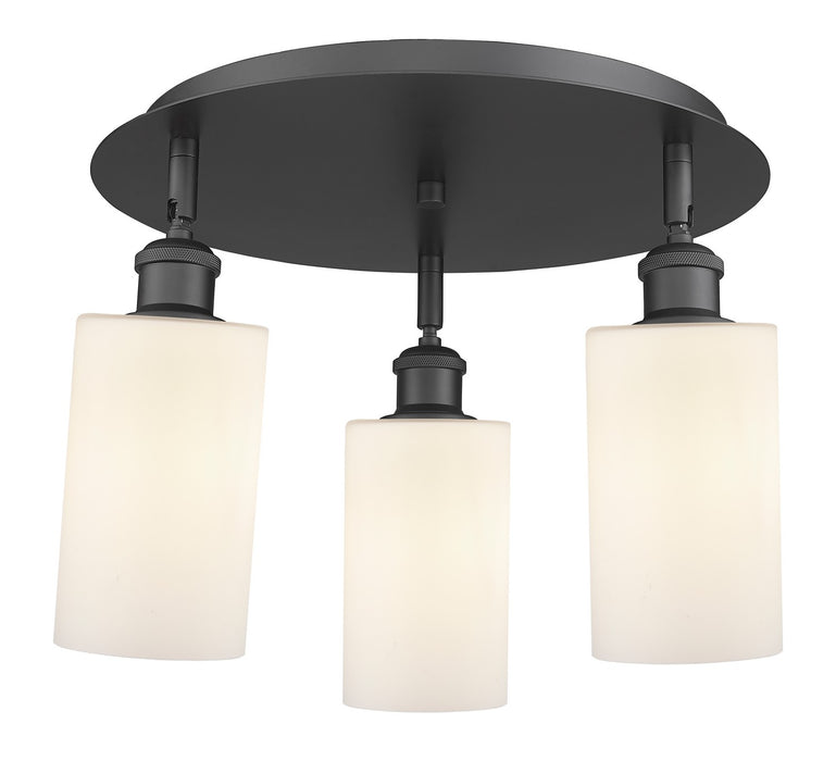 Innovations 516-3C-BK-G801 Three Light Flush Mount, Matte Black