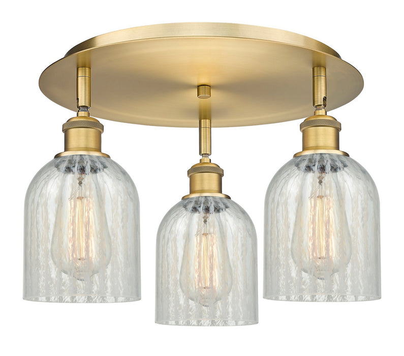 Innovations 516-3C-BB-G2511 Three Light Flush Mount, Brushed Brass