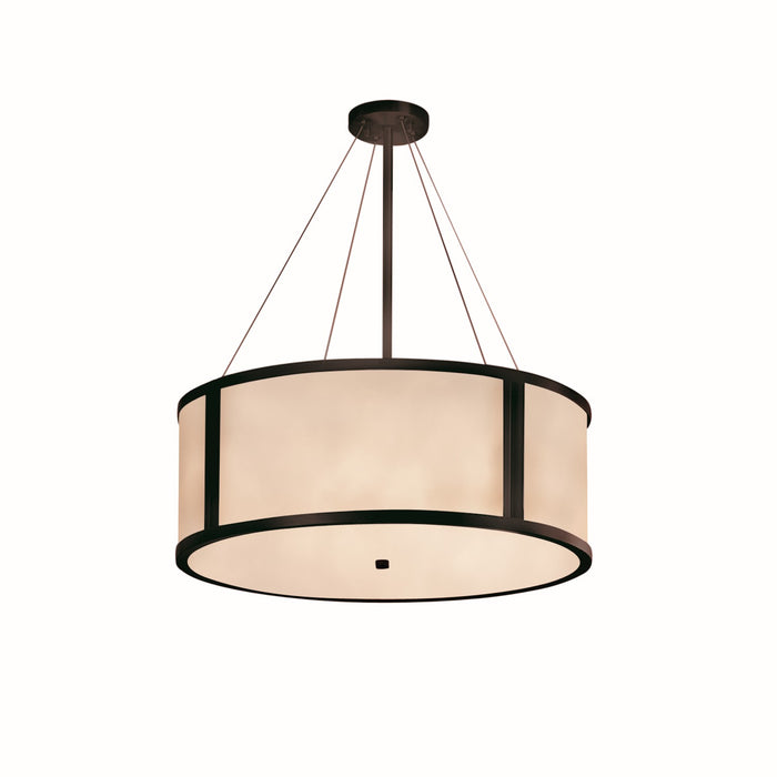 Justice Designs CLD-9544-DBRZ Eight Light Pendant, Dark Bronze