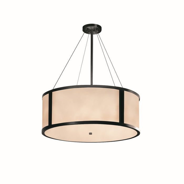 Justice Designs CLD-9544-MBLK Eight Light Pendant, Matte Black