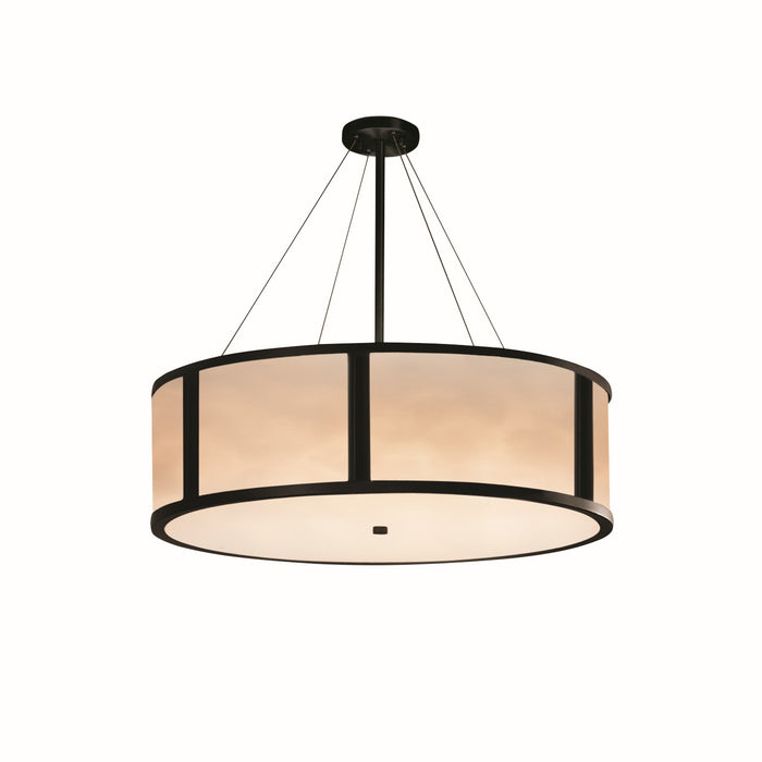 Justice Designs CLD-9547-MBLK Eight Light Pendant, Matte Black