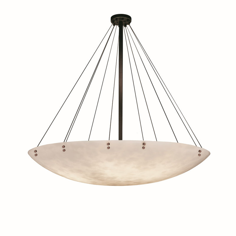 Justice Designs CLD-9668-35-DBRZ-F1 16 Light Pendant, Dark Bronze