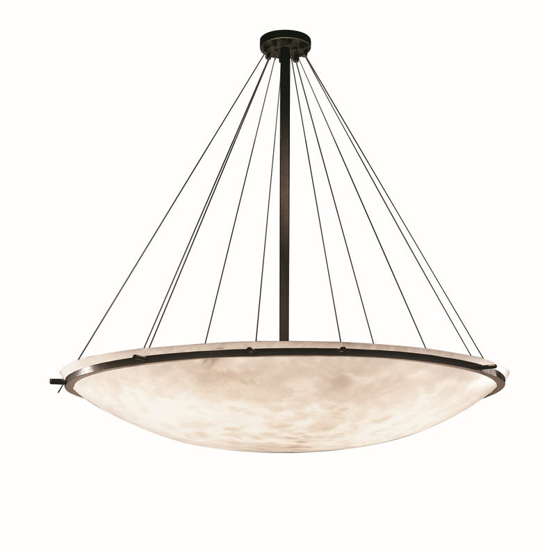 Justice Designs CLD-9698-35-DBRZ-LED12-12000 LED Pendant, Dark Bronze
