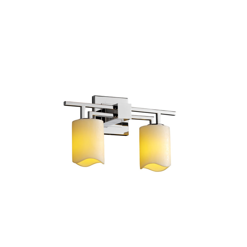 Justice Designs CNDL-8702-14-CREM-CROM-LED2-1400 LED Bath Bar, Polished Chrome