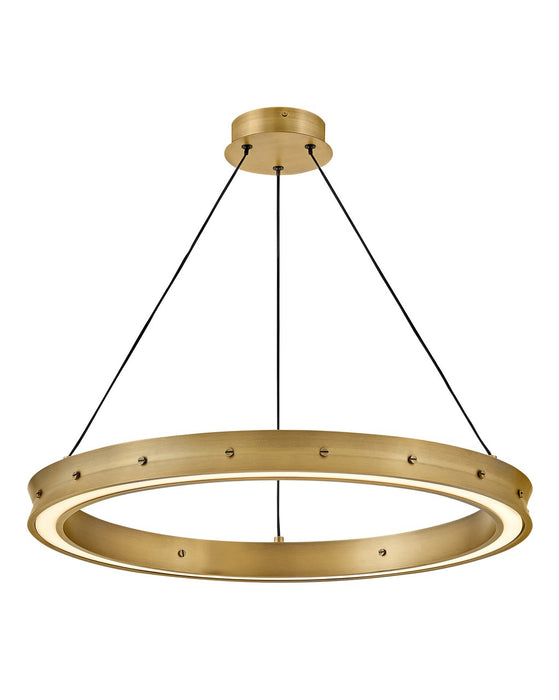 Fredrick Ramond FR41475LCB LED Chandelier, Lacquered Brass