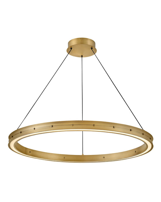 Fredrick Ramond FR41476LCB LED Chandelier, Lacquered Brass