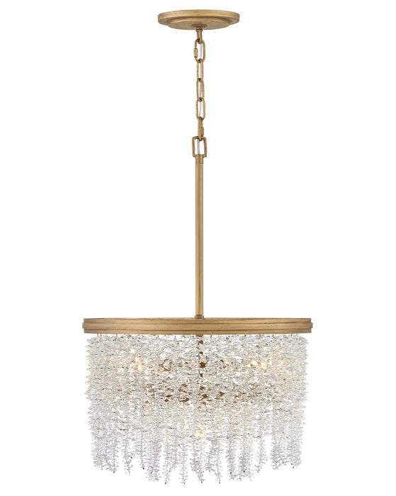 Fredrick Ramond FR41493BNG LED Convertible Semi-Flush Mount, Burnished Gold