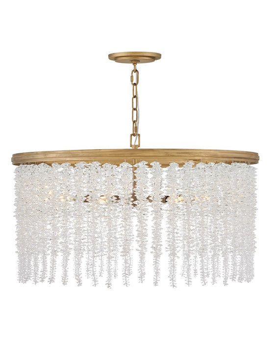 Fredrick Ramond FR41494BNG LED Convertible Chandelier, Burnished Gold