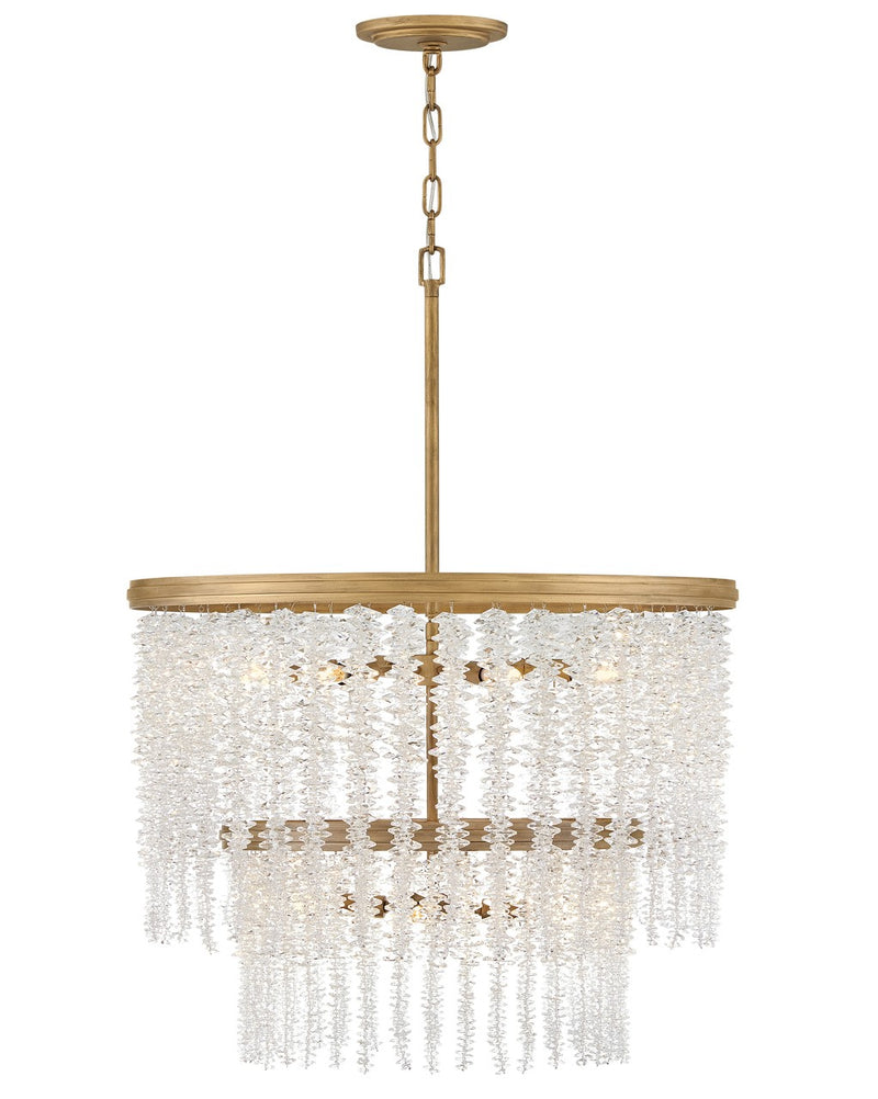 Fredrick Ramond FR41495BNG LED Chandelier, Burnished Gold