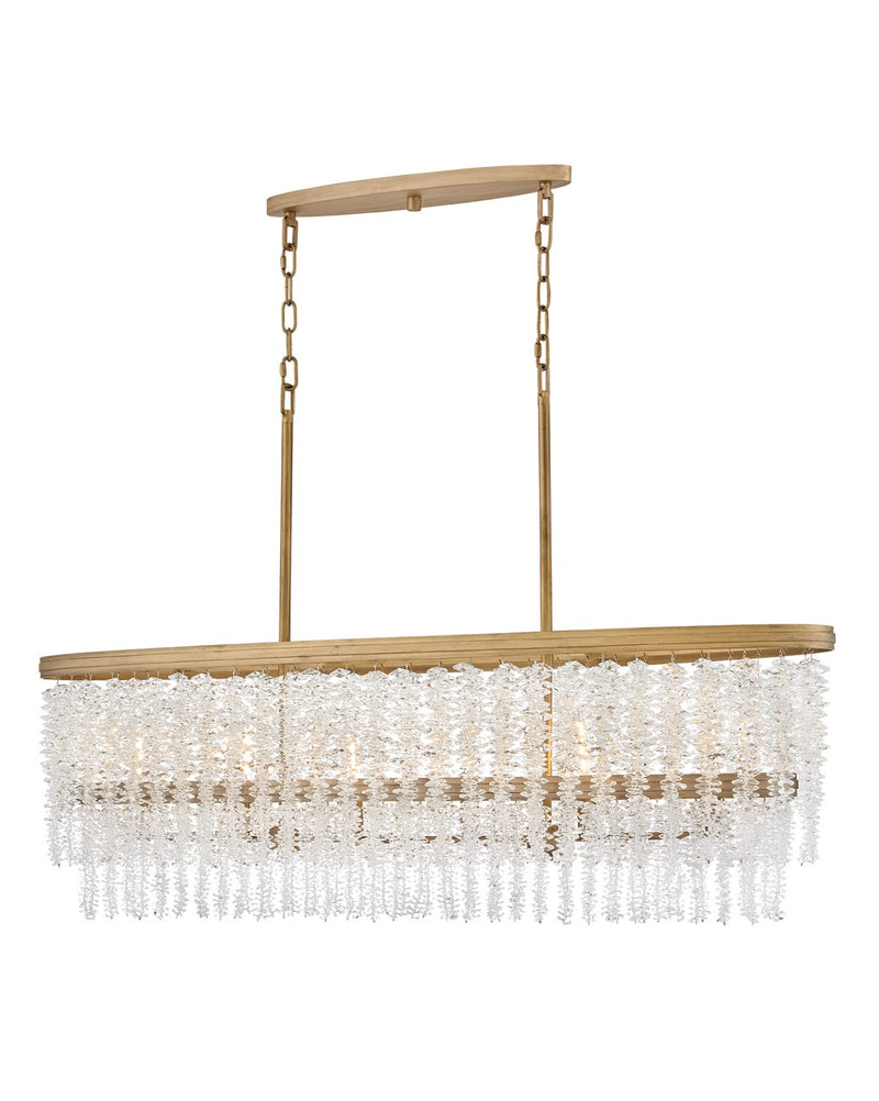 Fredrick Ramond FR41496BNG LED Linear Pendant, Burnished Gold