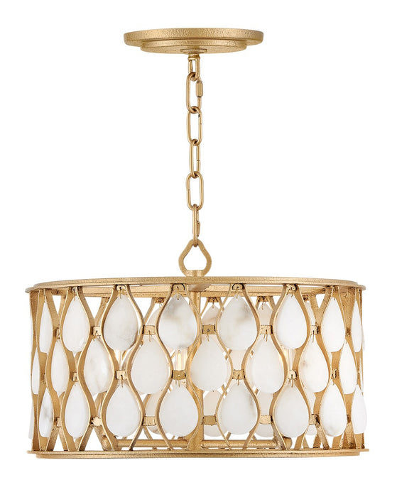 Fredrick Ramond FR41503PI LED Convertible Semi-Flush Mount, Piastra Gold