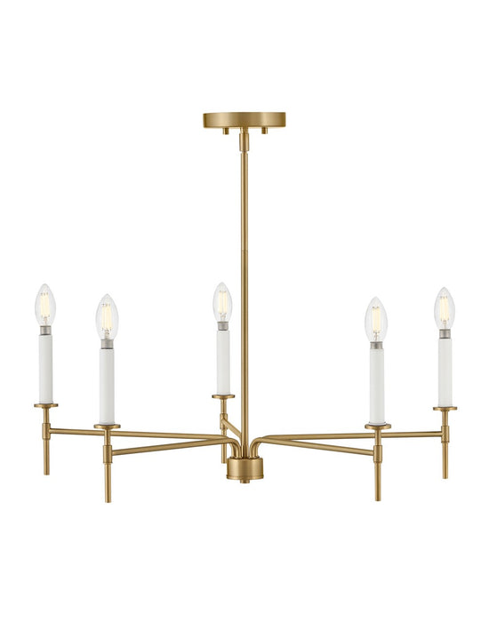 Lark 83075LCB LED Chandelier, Lacquered Brass