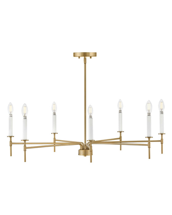 Lark 83077LCB LED Chandelier, Lacquered Brass