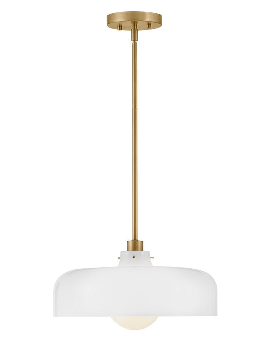 Lark 83497LCB-CO LED Pendant, Lacquered Brass