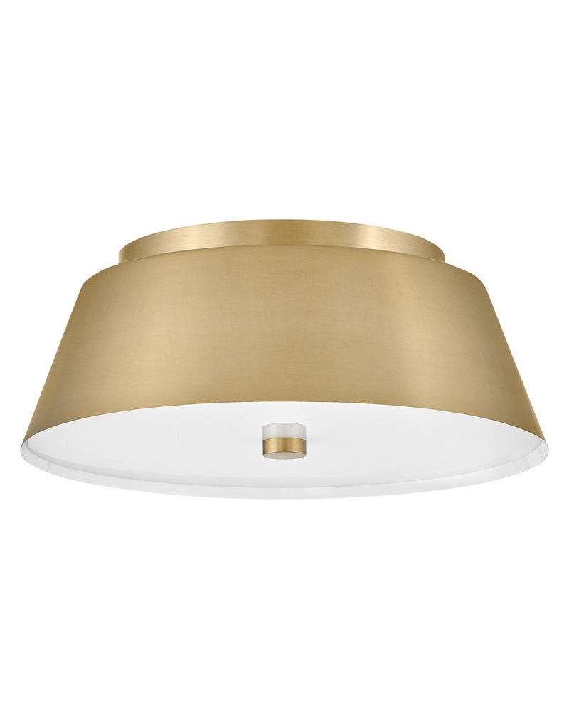 Lark 83513LCB LED Flush Mount, Lacquered Brass