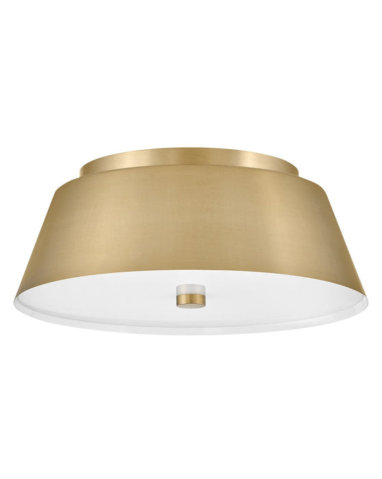 Lark 83513LCB LED Flush Mount, Lacquered Brass