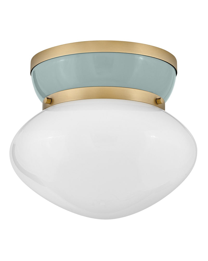 Lark 83601LCB-SF LED Flush Mount, Lacquered Brass