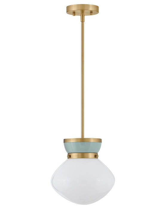 Lark 83607LCB-SF LED Pendant, Lacquered Brass