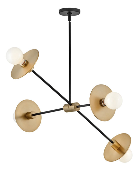 Lark 83885LCB LED Chandelier, Lacquered Brass