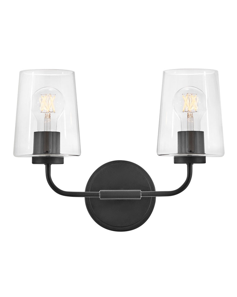Lark 853452BK-CL LED Vanity, Black