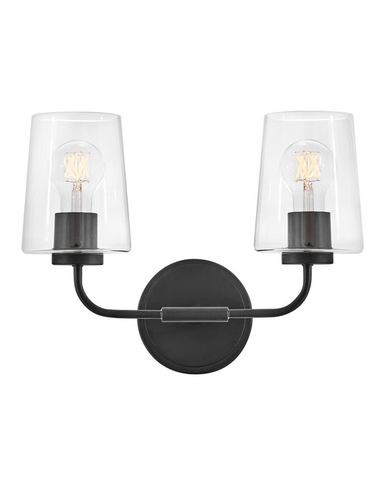 Lark 853452BK-CL LED Vanity, Black