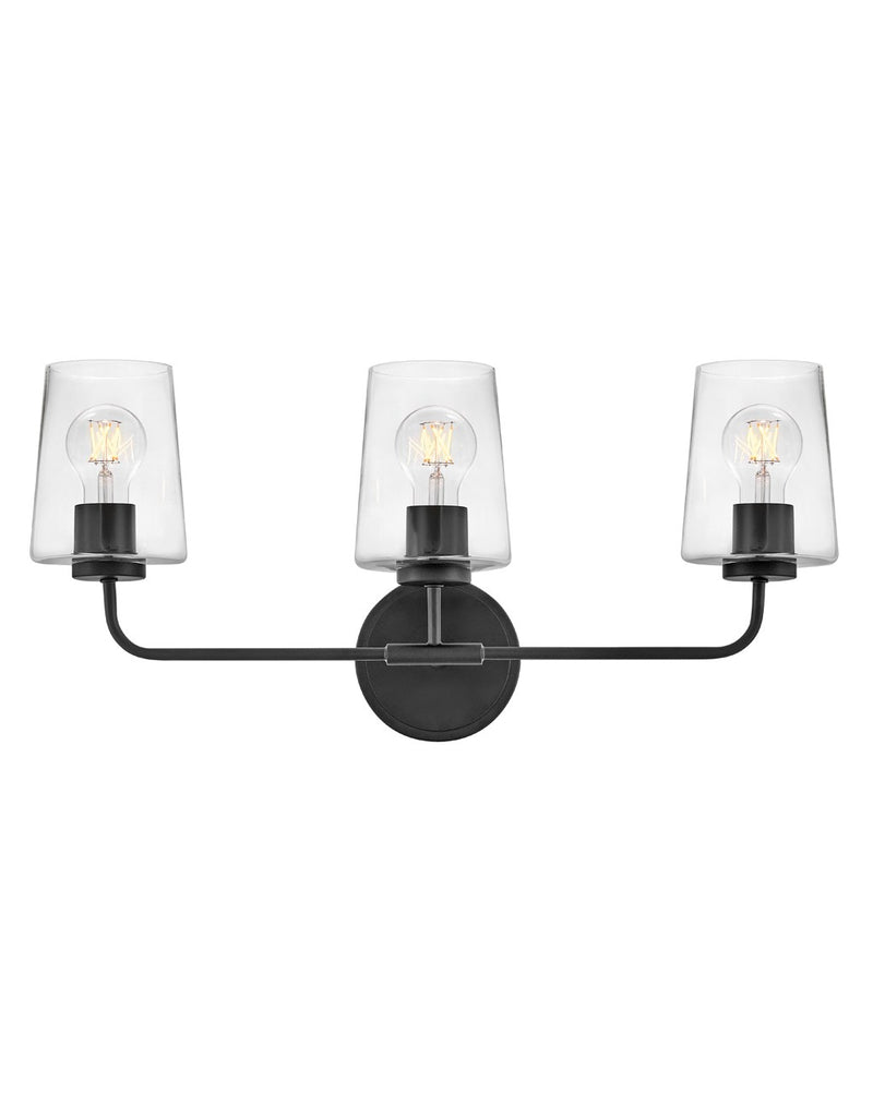 Lark 853453BK-CL LED Vanity, Black