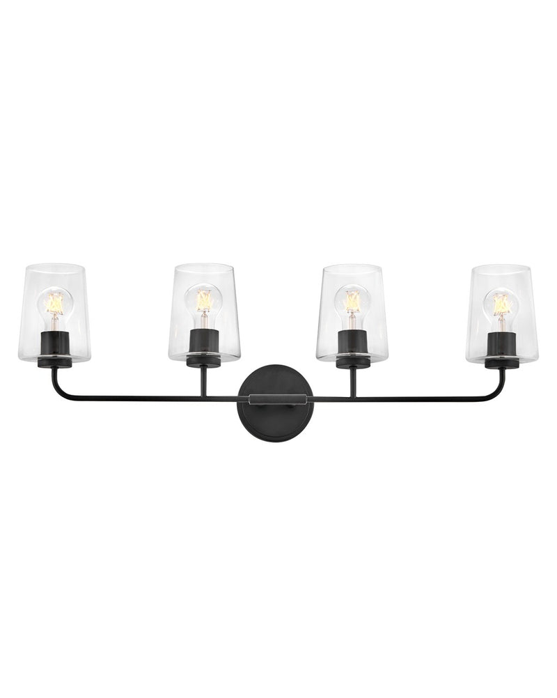 Lark 853454BK-CL LED Vanity, Black