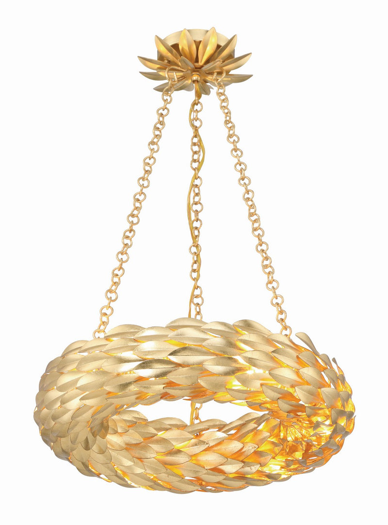 Crystorama 535-GA LED Chandelier, Antique Gold