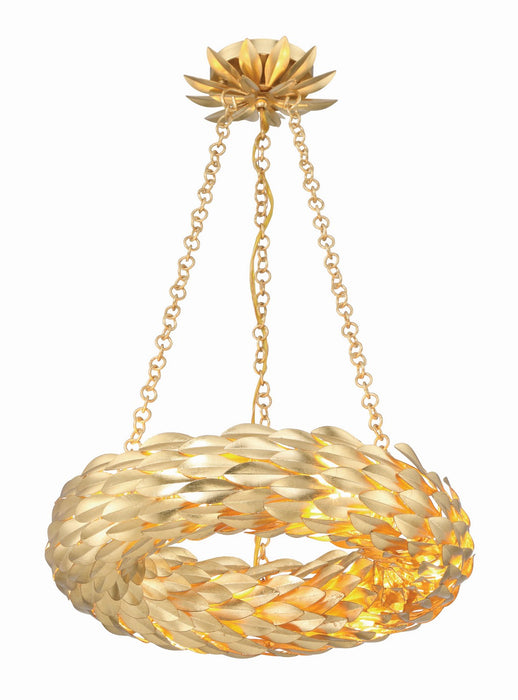 Crystorama 535-GA LED Chandelier, Antique Gold